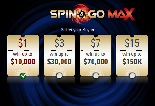 Призы в Spin&Go Max на PokerStars